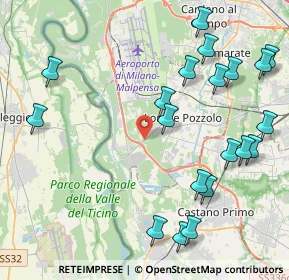 Mappa SP527 KM 45 664, 21015 Lonate Pozzolo VA, Italia (5.087)