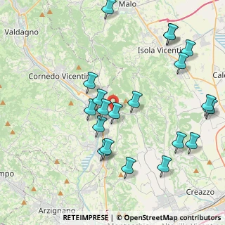 Mappa Via Villa, 36070 Cornedo Vicentino VI, Italia (4.4785)