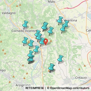 Mappa Via Villa, 36070 Cornedo Vicentino VI, Italia (3.631)