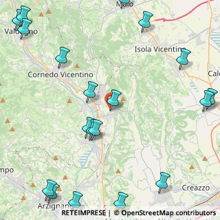 Mappa Via Villa, 36070 Cornedo Vicentino VI, Italia (6.46)