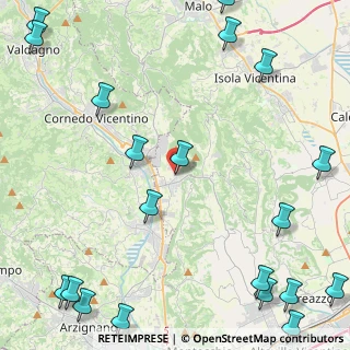Mappa Via Villa, 36070 Cornedo Vicentino VI, Italia (7.005)