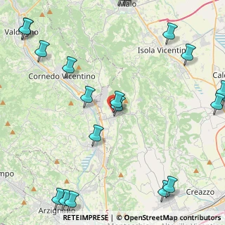 Mappa Via Villa, 36070 Cornedo Vicentino VI, Italia (6.4455)