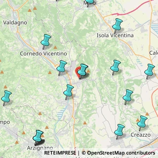 Mappa Via Villa, 36070 Cornedo Vicentino VI, Italia (6.2915)