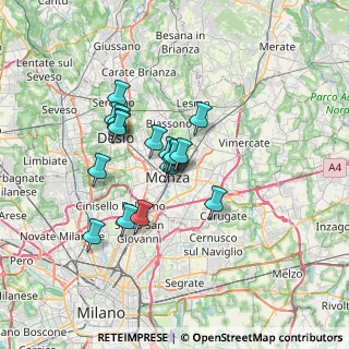 Mappa Via Lecco, 20864 Monza MB, Italia (5.13353)