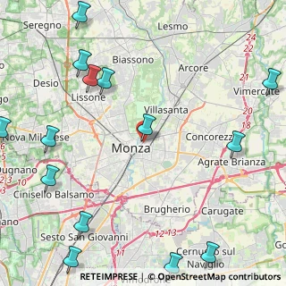 Mappa Via Lecco, 20864 Monza MB, Italia (6.36643)