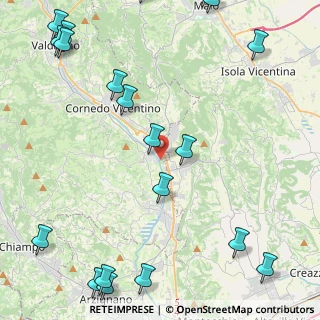 Mappa Superstrada Pedemontana Veneta, 36070 Brogliano VI, Italia (6.5375)
