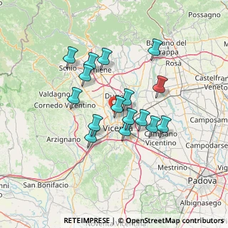 Mappa Strada Ponte del Marchese, 36100 Vicenza VI, Italia (11.54438)