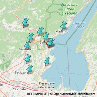 Mappa Via C. Cavour, 25010 San Felice del Benaco BS, Italia (6.87417)