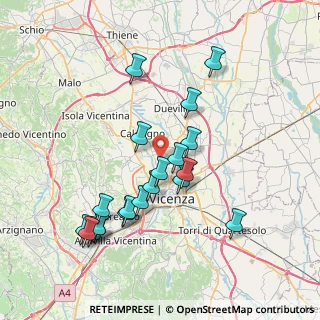Mappa Via Cavour Caldogno, 36030 Costabissara VI, Italia (7.593)