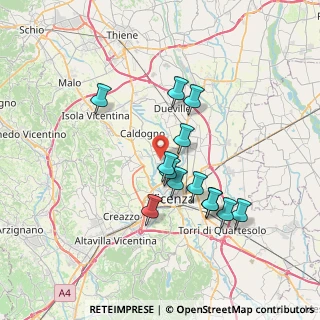 Mappa Via Ponte Marchese, 36030 Cresole VI, Italia (6.26077)