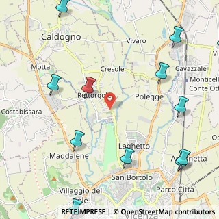 Mappa Via Ponte Marchese, 36030 Cresole VI, Italia (3.08417)