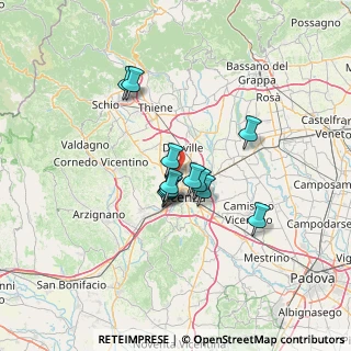 Mappa Via Ponte Marchese, 36030 Cresole VI, Italia (9.59583)