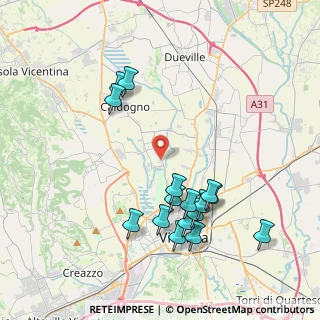 Mappa Via Ponte Marchese, 36030 Cresole VI, Italia (4.12875)