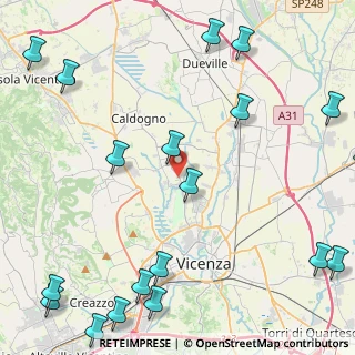 Mappa Via Cavour Caldogno, 36030 Costabissara VI, Italia (6.715)