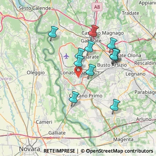 Mappa Via Pisa, 21015 Lonate Pozzolo VA, Italia (6.775)