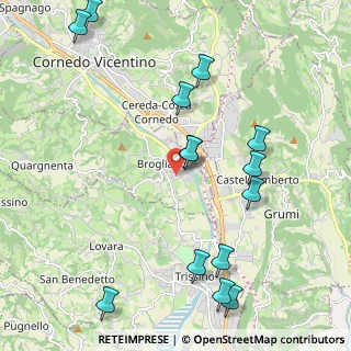 Mappa Via Giuseppe Garibaldi, 36070 Brogliano VI, Italia (2.46571)