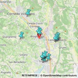 Mappa Via Giuseppe Garibaldi, 36070 Brogliano VI, Italia (1.93923)