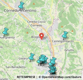 Mappa Via Giuseppe Garibaldi, 36070 Brogliano VI, Italia (2.919)