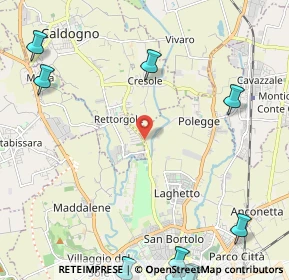 Mappa CAP, 36030 Caldogno-rettorgole-cresole , Italia (3.85188)