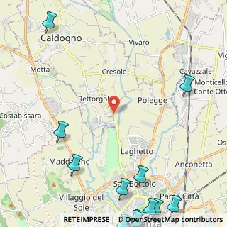 Mappa CAP, 36030 Caldogno-rettorgole-cresole , Italia (3.74417)