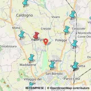 Mappa CAP, 36030 Caldogno-rettorgole-cresole , Italia (3.07417)