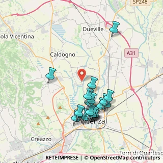 Mappa CAP, 36030 Caldogno-rettorgole-cresole , Italia (3.9035)