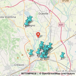 Mappa CAP, 36030 Caldogno-rettorgole-cresole , Italia (4.11875)
