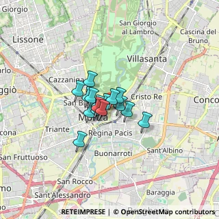 Mappa Via S. Gerardo, 20052 Monza MB, Italia (0.8475)