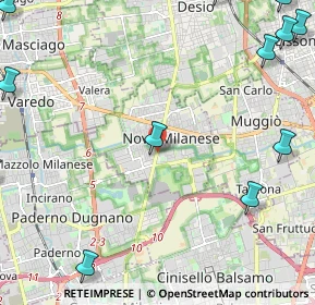 Mappa Via Giuseppe Garibaldi, 20834 Nova Milanese MB, Italia (3.56167)