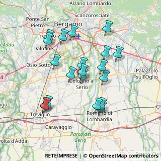 Mappa Via Bergamo, 24055 Cologno Al Serio BG, Italia (6.936)