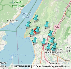 Mappa Via Belvedere, 37010 Costermano VR, Italia (6.01167)