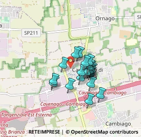 Mappa Via Cristoforo Colombo, 20873 Cavenago di Brianza MB, Italia (0.5805)