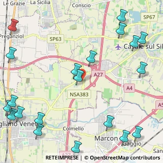 Mappa Via Bonisiolo, 31021 Mogliano Veneto TV, Italia (3.2755)