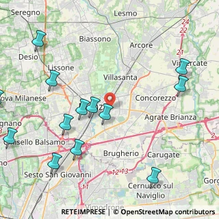 Mappa Via Carlo Rota, 20052 Monza MB, Italia (5.37231)