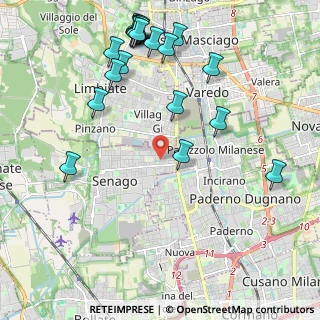 Mappa Via Padova, 20030 Senago MI, Italia (2.529)