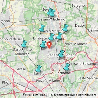 Mappa Via Padova, 20030 Senago MI, Italia (3.29385)