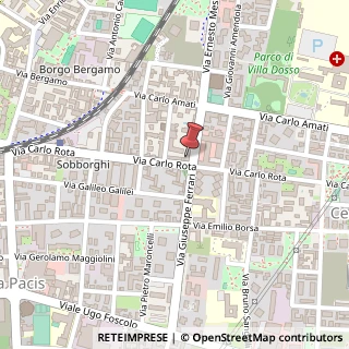 Mappa Via Carlo Rota, 27, 20900 Monza, Monza e Brianza (Lombardia)