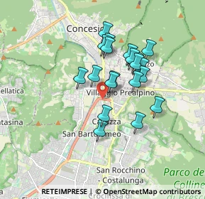 Mappa Via Stretta, 25136 Brescia BS, Italia (1.3915)