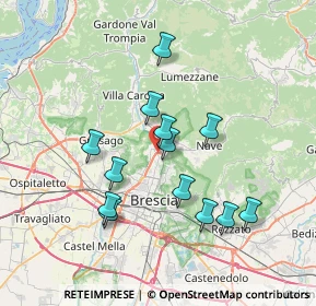 Mappa Via Stretta, 25136 Brescia BS, Italia (6.51846)