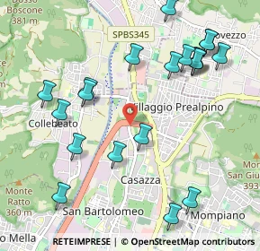 Mappa Via Stretta, 25136 Brescia BS, Italia (1.1715)