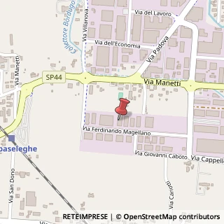 Mappa Via F. Magellano, 25\A, 35010 Trebaseleghe, Padova (Veneto)