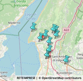 Mappa Via Poiano, 37010 Costermano VR, Italia (5.20273)