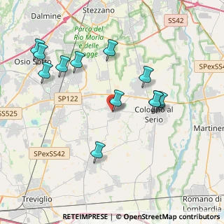 Mappa Via Francesco Petrarca, 24050 Spirano BG, Italia (4.09917)