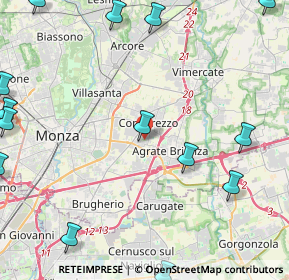 Mappa Via Walter Tobagi, 20863 Concorezzo MB, Italia (6.77188)