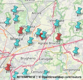 Mappa Via Walter Tobagi, 20863 Concorezzo MB, Italia (5.7075)