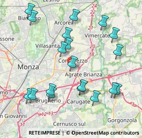 Mappa Via Walter Tobagi, 20863 Concorezzo MB, Italia (4.36105)