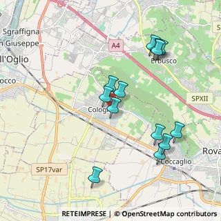 Mappa Via Mario Corioni, 25033 Cologne BS, Italia (1.95538)