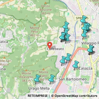 Mappa Via Salvemini, 25060 Collebeato BS, Italia (1.2905)