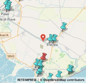 Mappa Via Piave Nuovo, 30024 Musile di Piave VE, Italia (6.631)