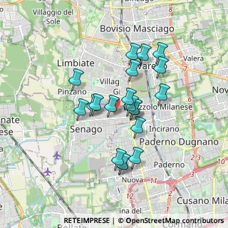 Mappa Via Pacinotti, 20030 Senago MI, Italia (1.457)